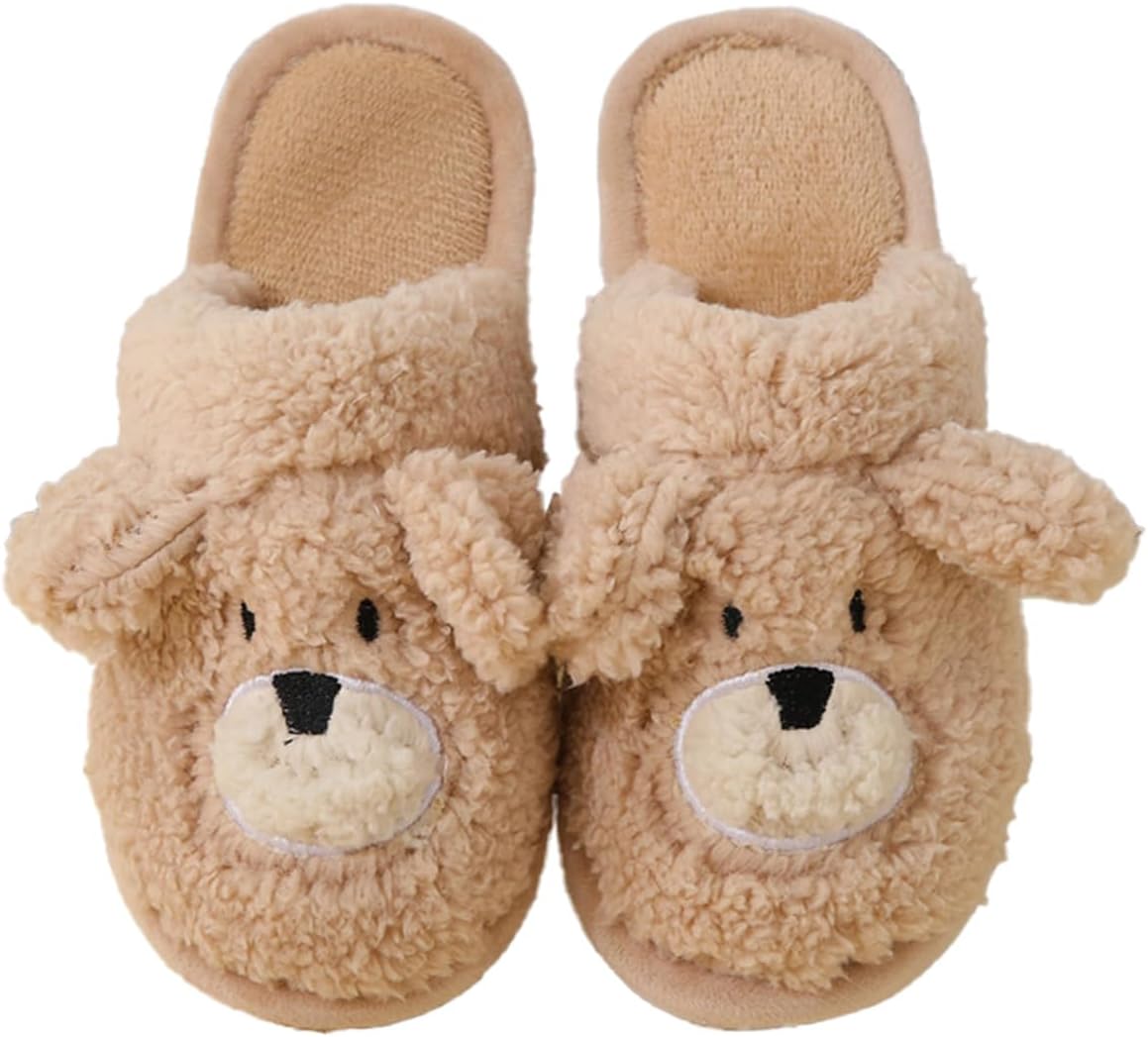 

Тапочки Loizziuy Cute Bear милые плюшевые тапочки для женщин и мужчин, теплые зимние тапочки с эффектом памяти, мягкие теплые домашние ботинки, коричневый