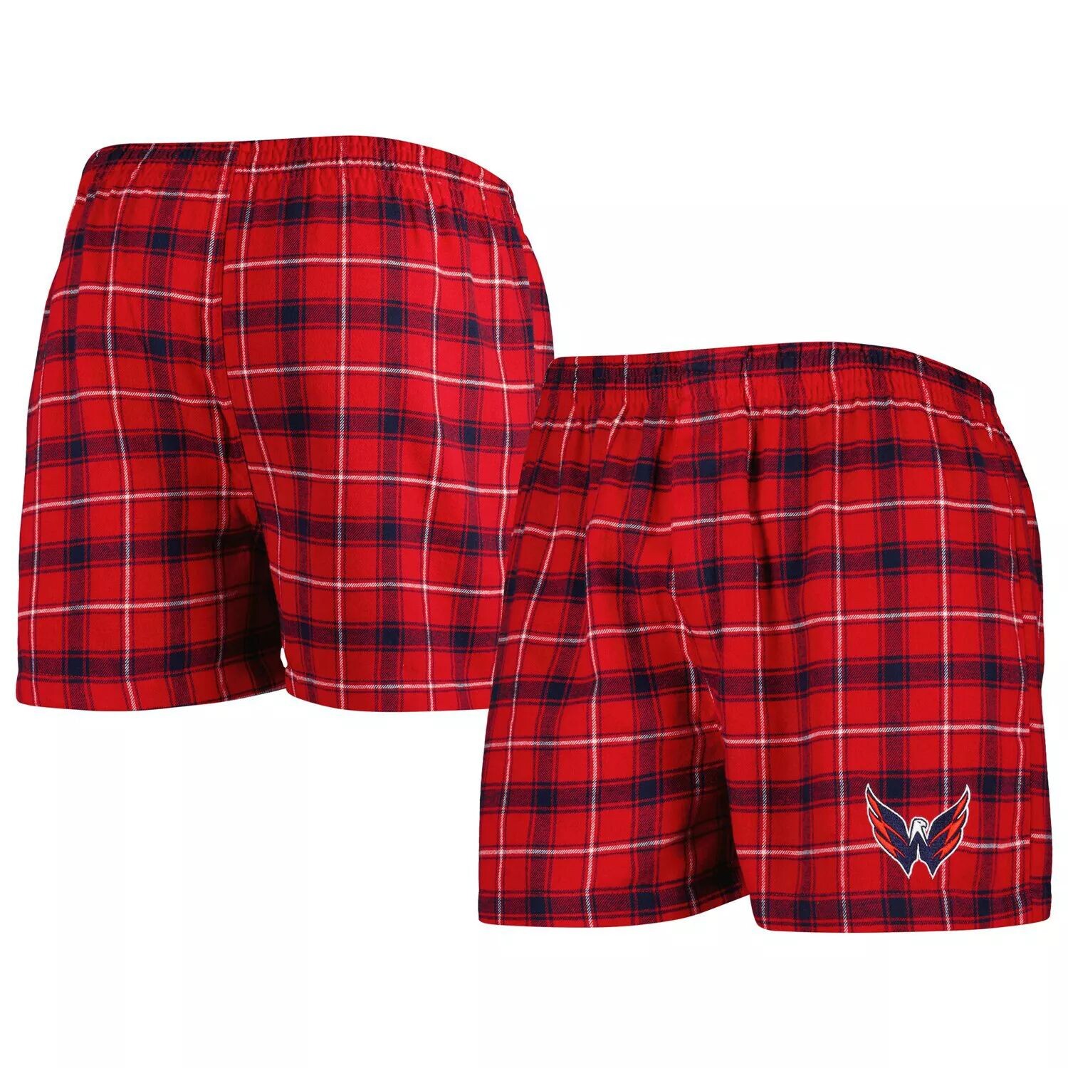 

Мужские фланелевые боксеры Concepts Sport Red/темно-синие Washington Capitals Ledger