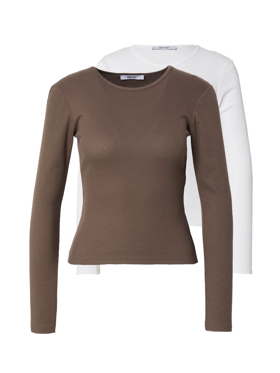 

Рубашка ABOUT YOU Insa, цвет Brown/White