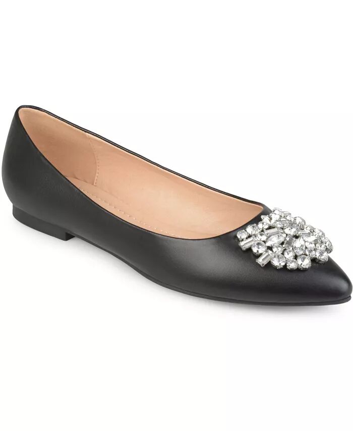 Женские туфли Renzo Jeweled Flats Journee Collection, черный