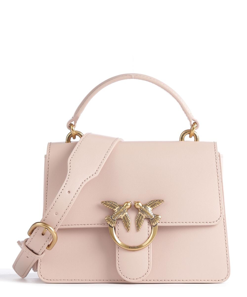 

Сумочка Love One Mini Light из мелкозернистой яловой кожи. Pinko, розовый