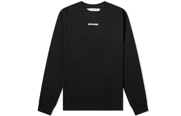 Толстовка fw20 marker arrows print long sleeve t-shirt Off-White, черный — фото 2