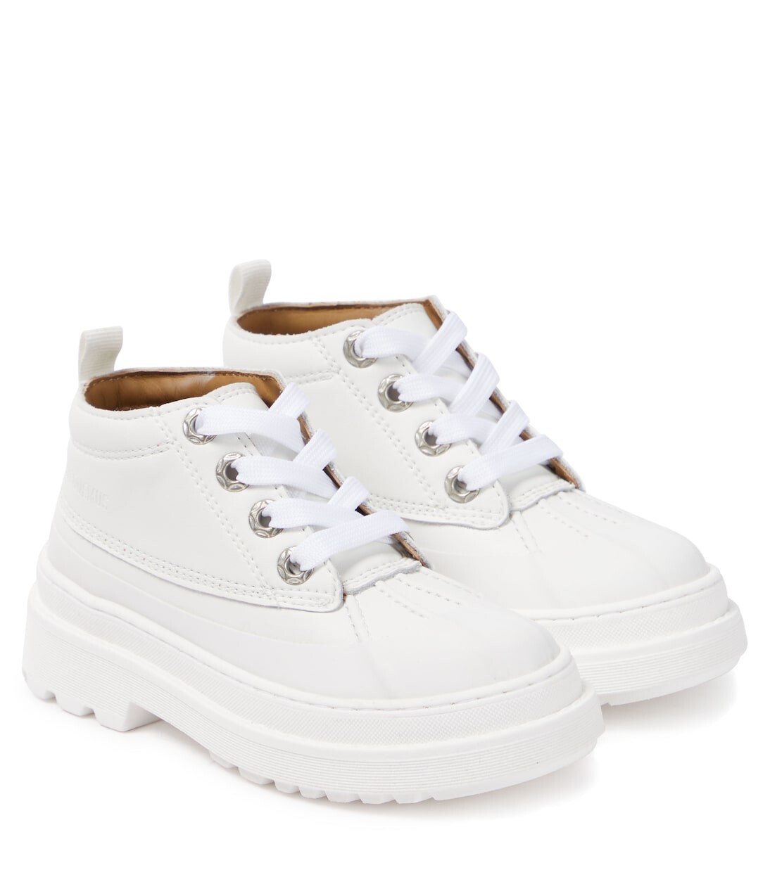 

Кожаные ботильоны les meunier Jacquemus Enfant, белый