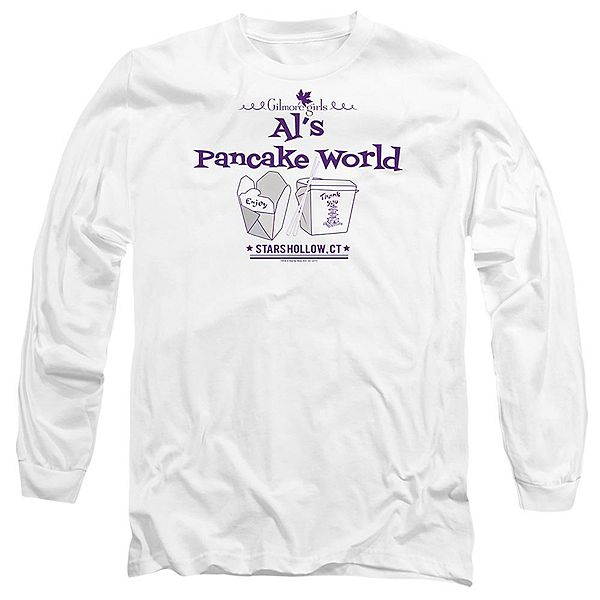 

Футболка с длинным рукавом Gilmore Girls Pancake World для взрослых Licensed Character