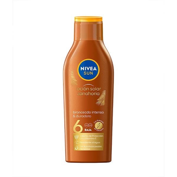 

Морковное солнцезащитное молочко SPF 6 200 мл Nivea