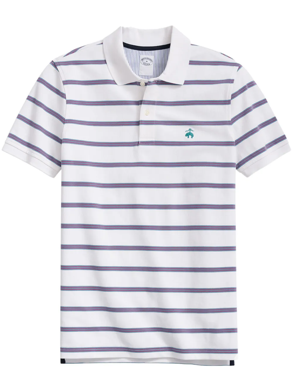 

Рубашка поло с вышивкой Brooks Brothers, белый
