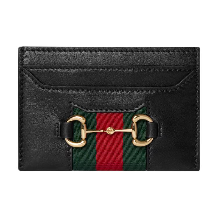 

GUCCI Кожаный картхолдер Women's Black