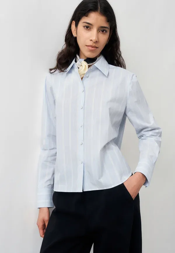 Блуза Boss Bertyna Monday Button Down, цвет ксеноново-синий