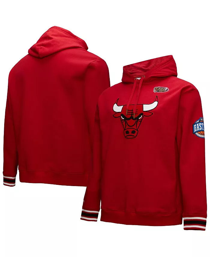 

Мужской красный худи Chicago Bulls Hardwood Classics с цепной строчкой, винтажный, утяжеленный Mitchell & Ness