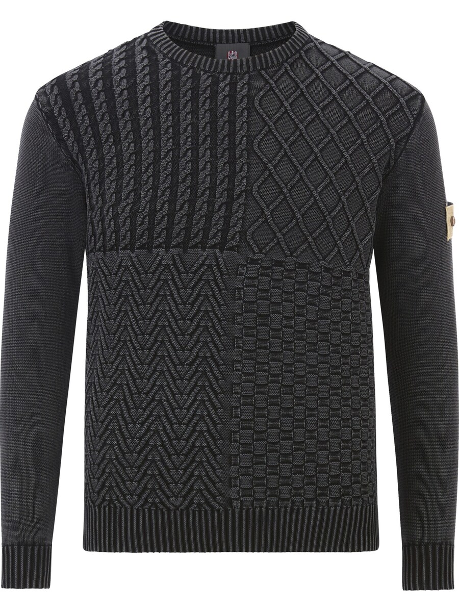 

Свитер Jan Vanderstorm Rabbe, цвет mottled black