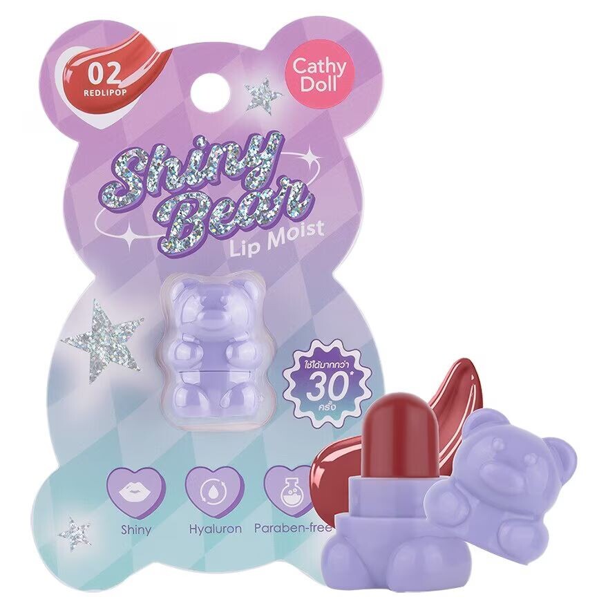 

Cathy Doll Увлажняющий крем для губ Shiny Bear Lip Moist 1,1 г 02 Redlipop, Redlipop