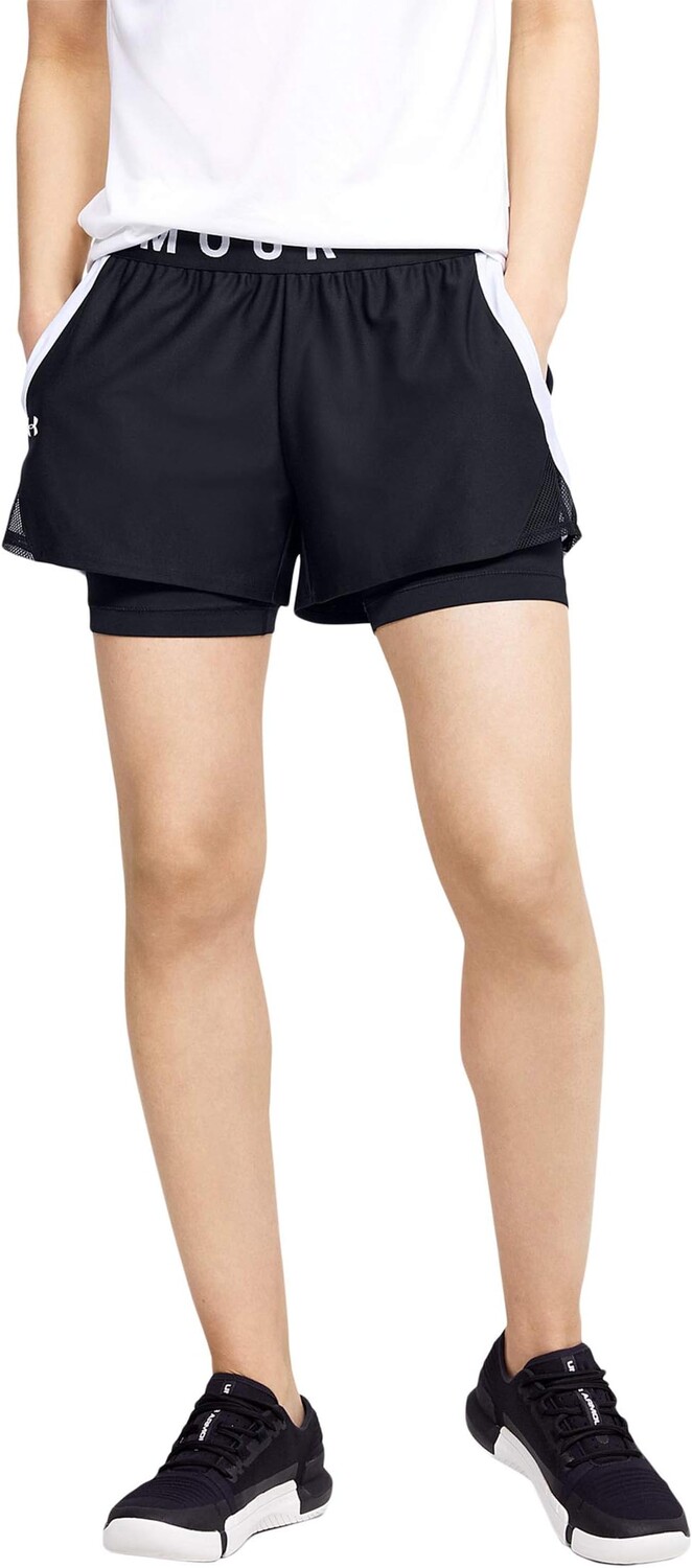 

Шорты Play Up 2-в-1 Under Armour, цвет Black/Black/White