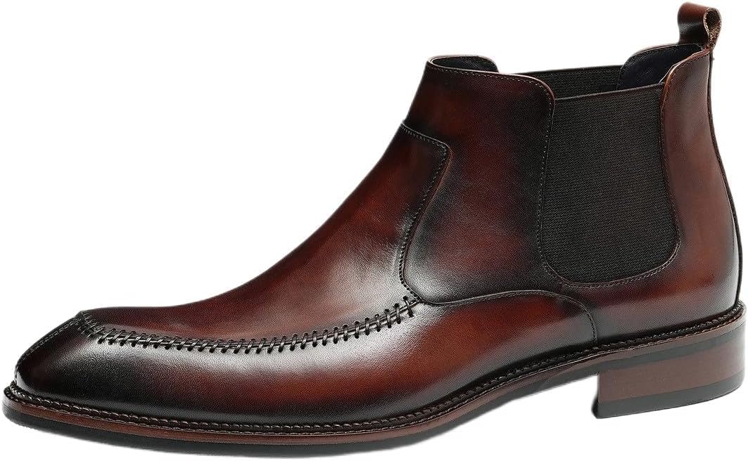 

Мужские ботинки Chelsea Santimon, черные, повседневные и деловые, на щиколотку, модные, из натуральной кожи, классические, для выпускного, свадьбы и формальных мероприятий, бизнес-ботинки Chukka