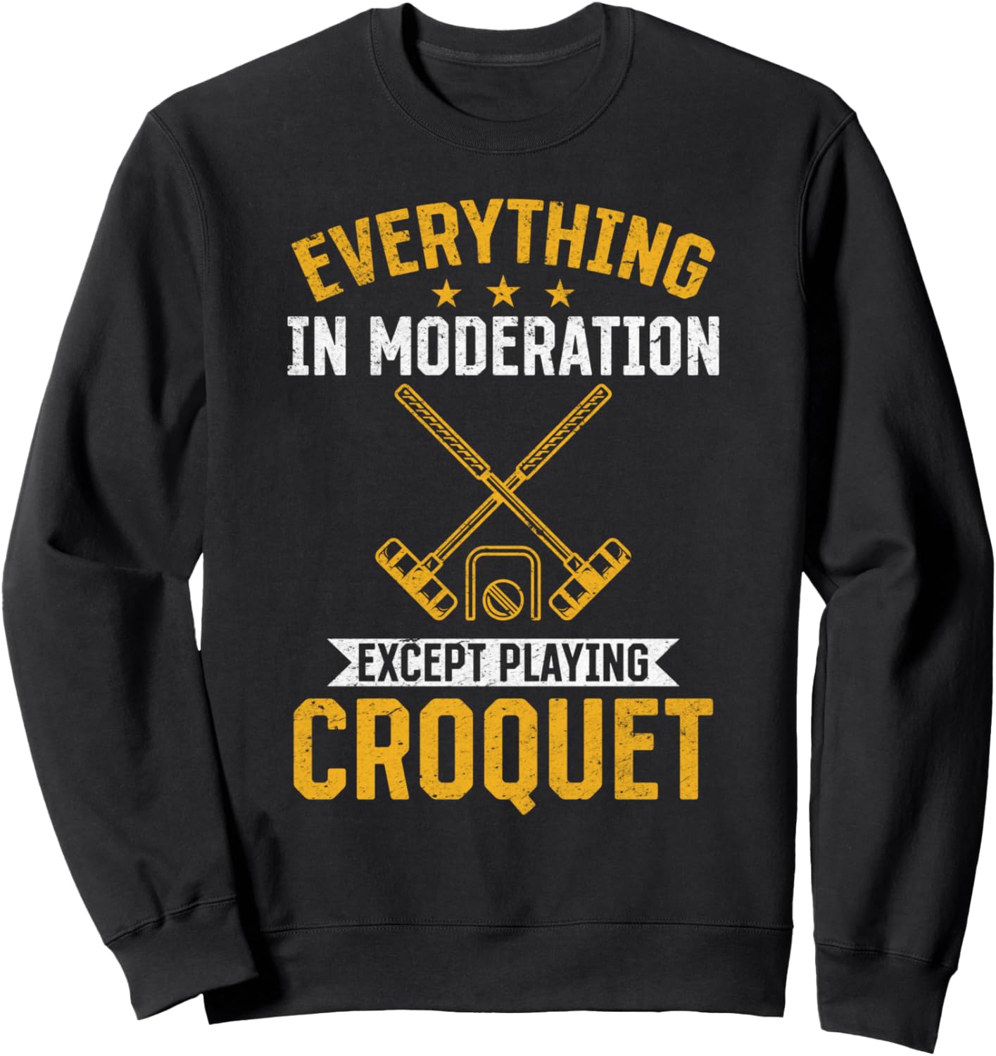 

Толстовка во всем нужна умеренность, кроме игры в крокет Croquet Player Funny Croquet Quotes, черный