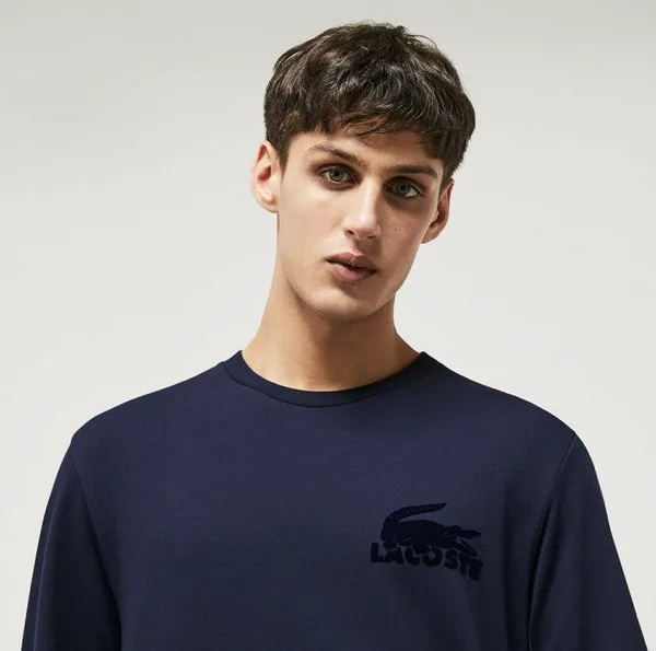 Верхняя часть пижамы Lacoste, Bleu Marine — фото 3