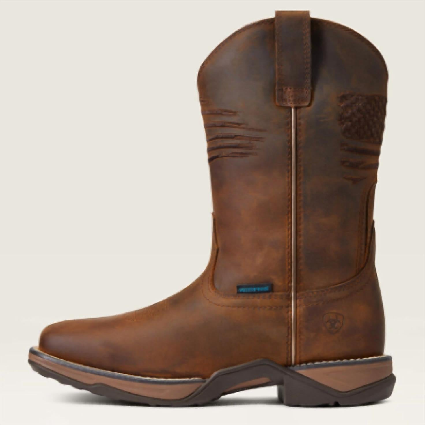 Женские ковбойские сапоги ARIAT Anthem Patriot кожаные, коричневый — фото 2