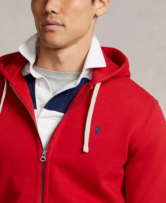 Мужская толстовка с капюшоном Signature Fleece Polo Ralph Lauren, красный — фото 4