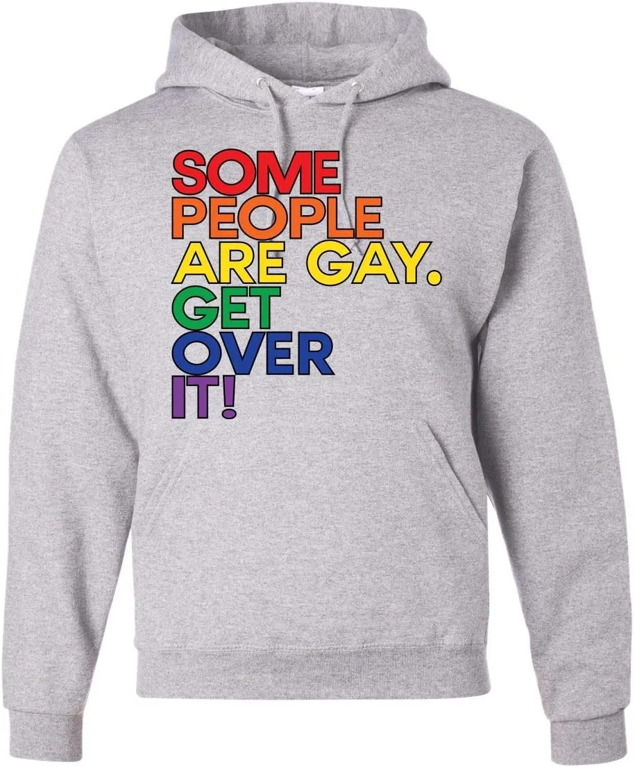 

Толстовка с капюшоном Adult Some People are Gay Get Over It Memetic
