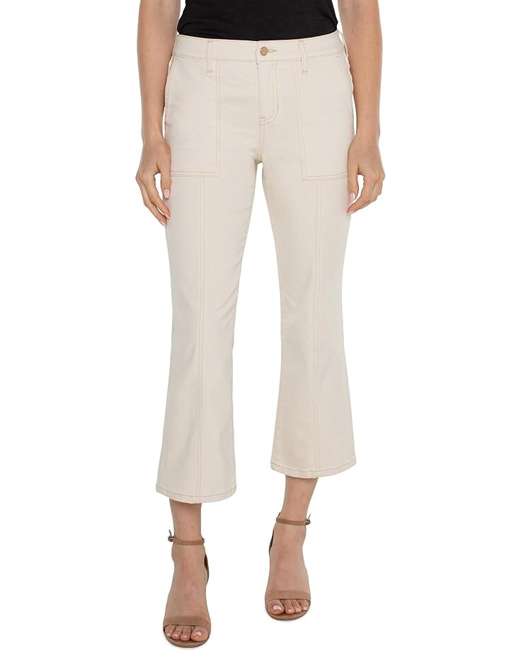 

Джинсы Liverpool Los Angeles Hannah Crop Flare with Utility Details 25 1/2", цвет Seaside Dunes