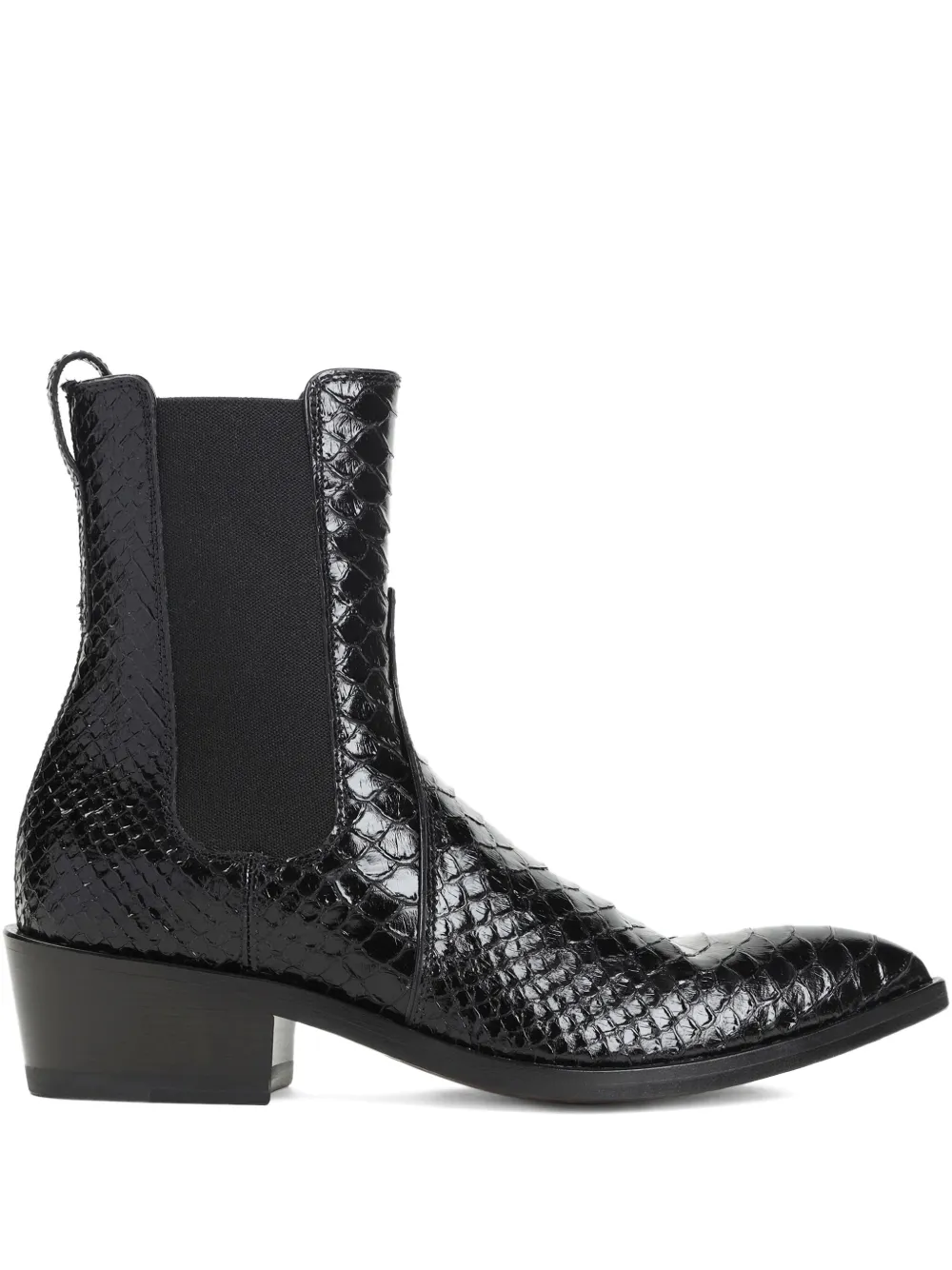 Фактурные ботинки Tom Ford, черный