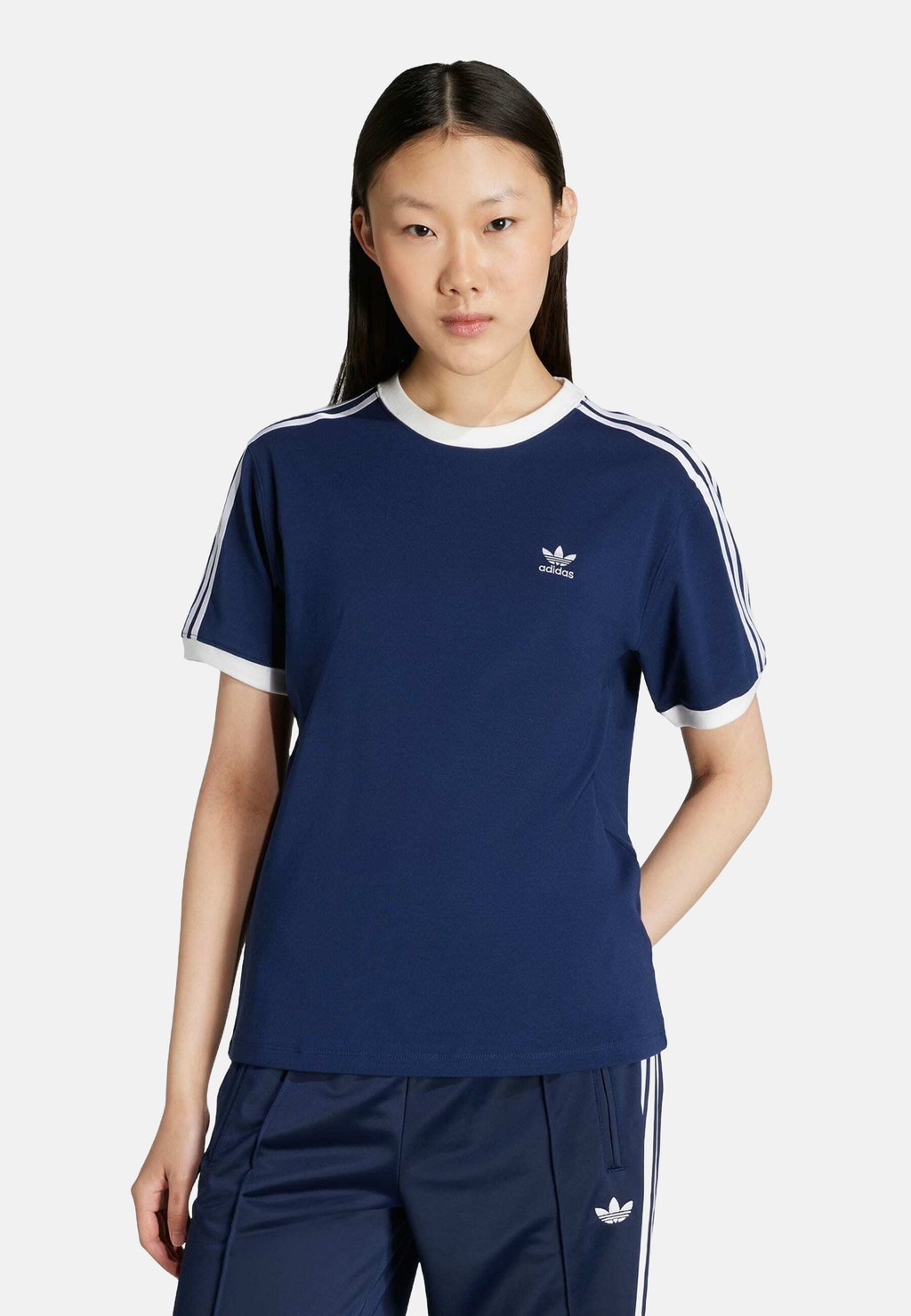 

Футболка с принтом 3 STRIPE Adidas Originals, синий