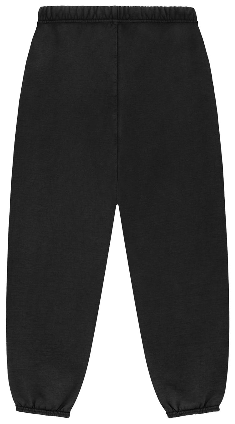 Детские спортивные штаны из плотного флиса Fear of God Essentials, черные — фото 2