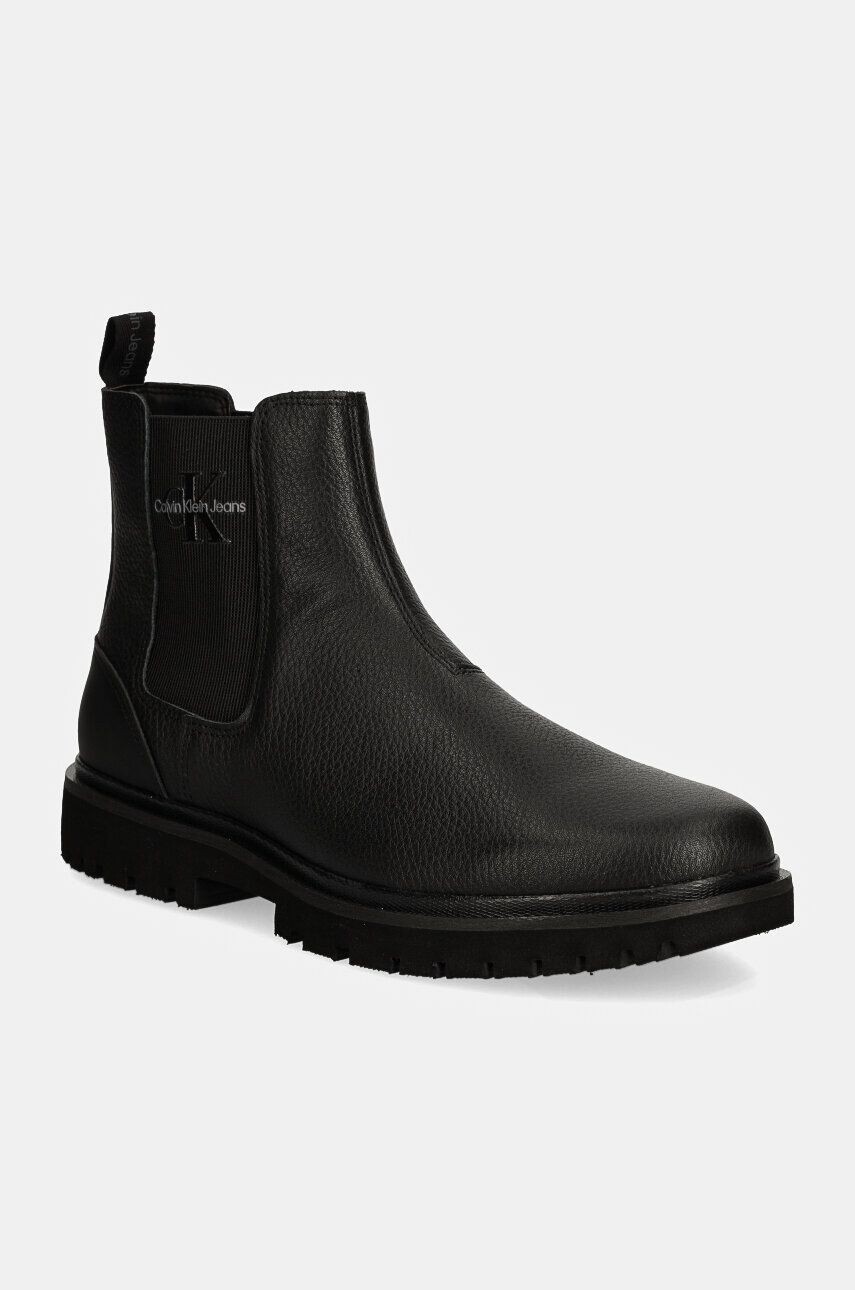 

Кожаные ботинки челси Calvin Klein Jeans EVA MID CHELSEA BOOT LTH, черный