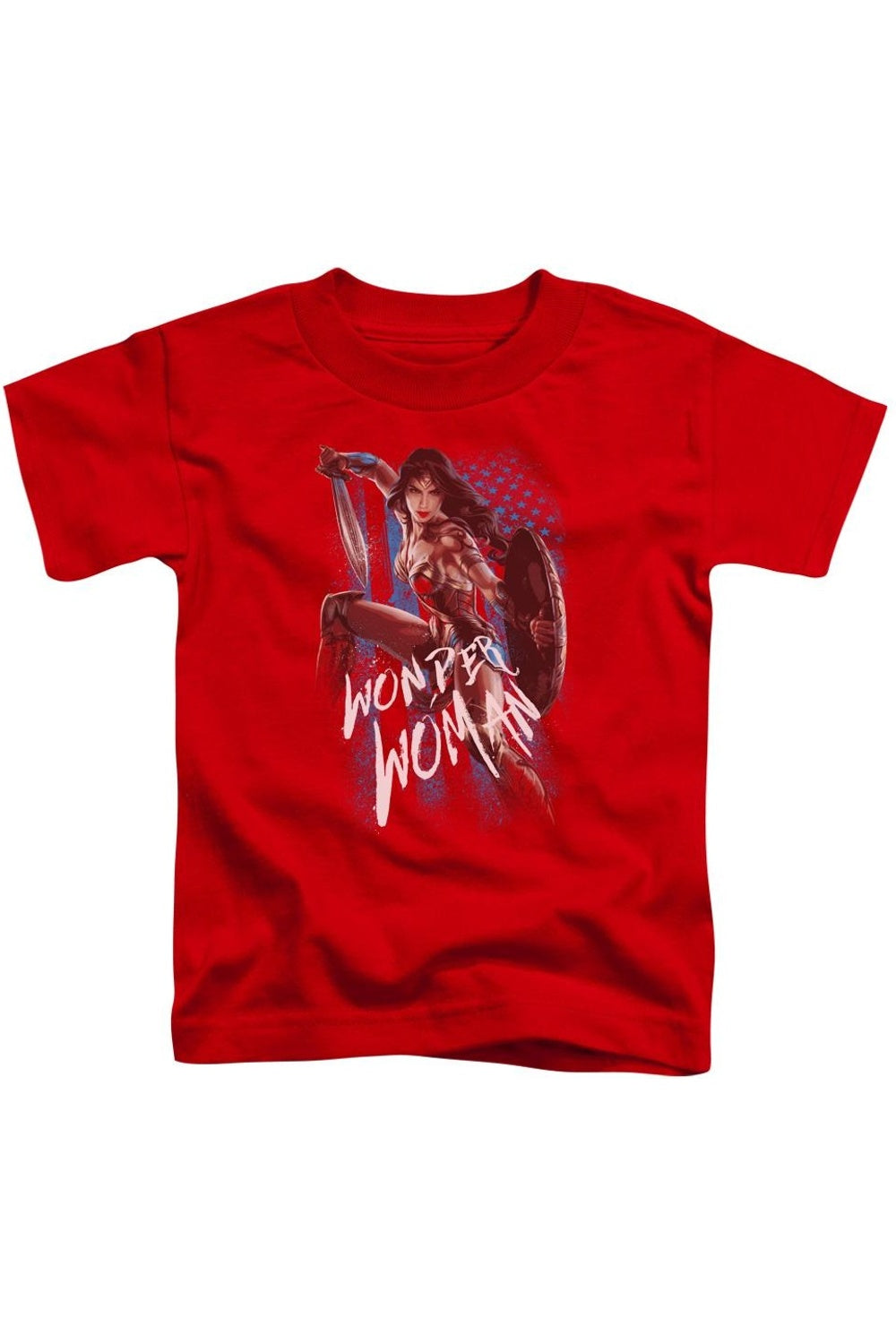 

Футболка с коротким рукавом для детей "Чудо-женщина" Gildan, красный