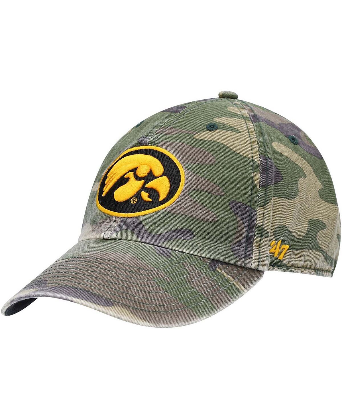 

Мужская камуфляжная регулируемая шапка Iowa Hawkeyes Clean Up Core '47 Brand