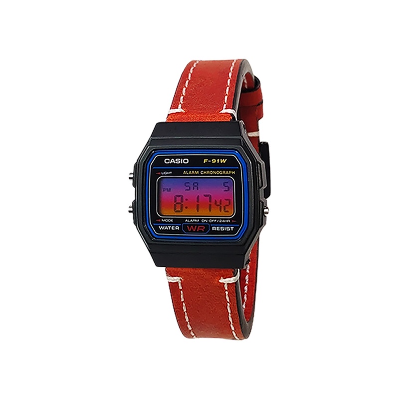 

CASIO Часы Retrofit Series Quartz Movement Genuine Leather Strap Watch Men's Watch Black Dial