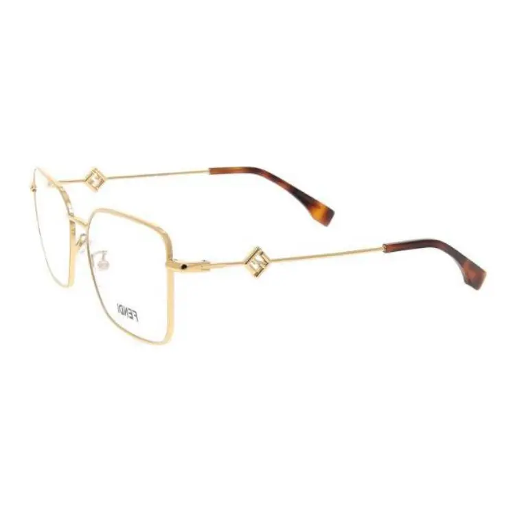 

FENDI Прямоугольные очки Ff Diamonds, Gold