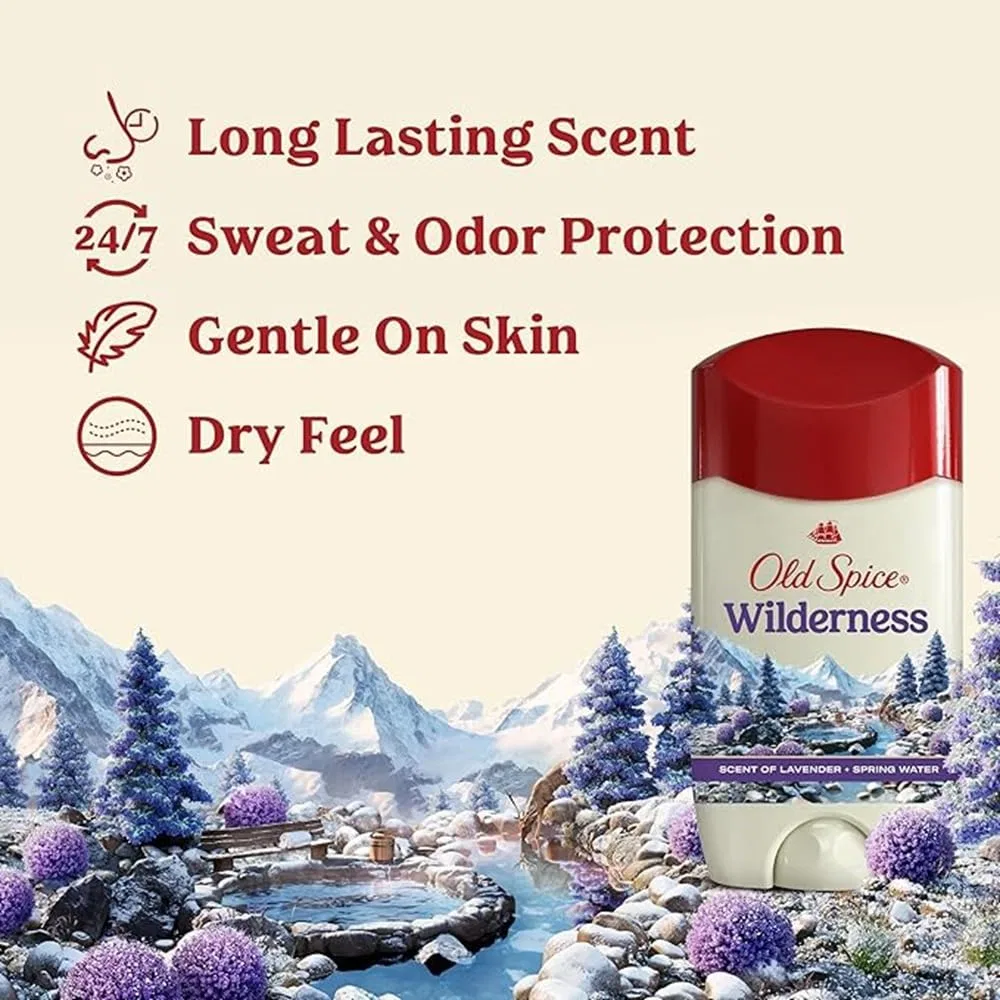 Мужской антиперспирант и дезодорант Wilderness For Men с лавандой, 73.7 г (2 шт.) Old Spice — фото 4