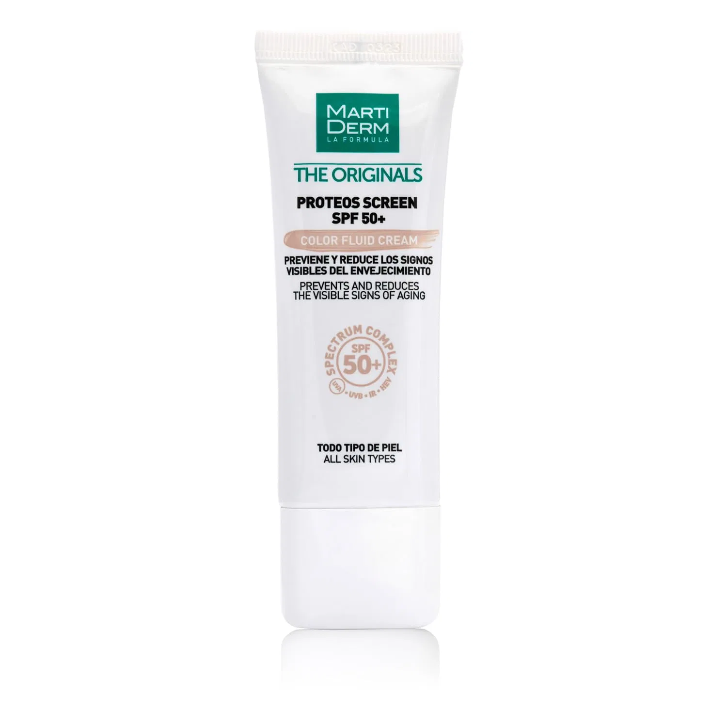 Тонирующий солнцезащитный крем Proteos Screen SPF50+ Color Fluid Cream от MARTIDERM, 40 мл Martiderm, Beige — фото 2