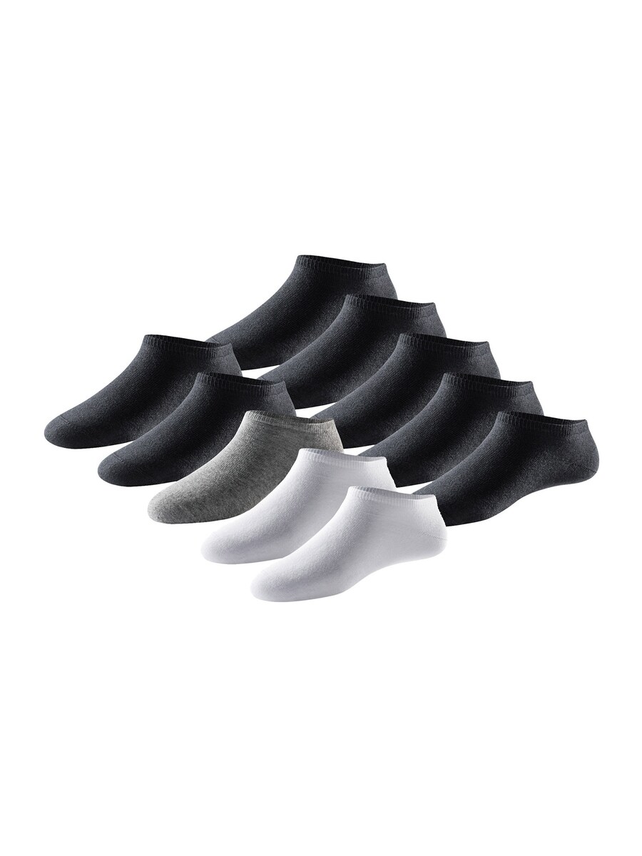 

Носки до щиколотки SCHIESSER Bluebird, цвет Grey/Black/White