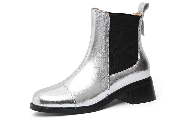 

Ботинки Челси женские Lily Wei, цвет Silver velvet