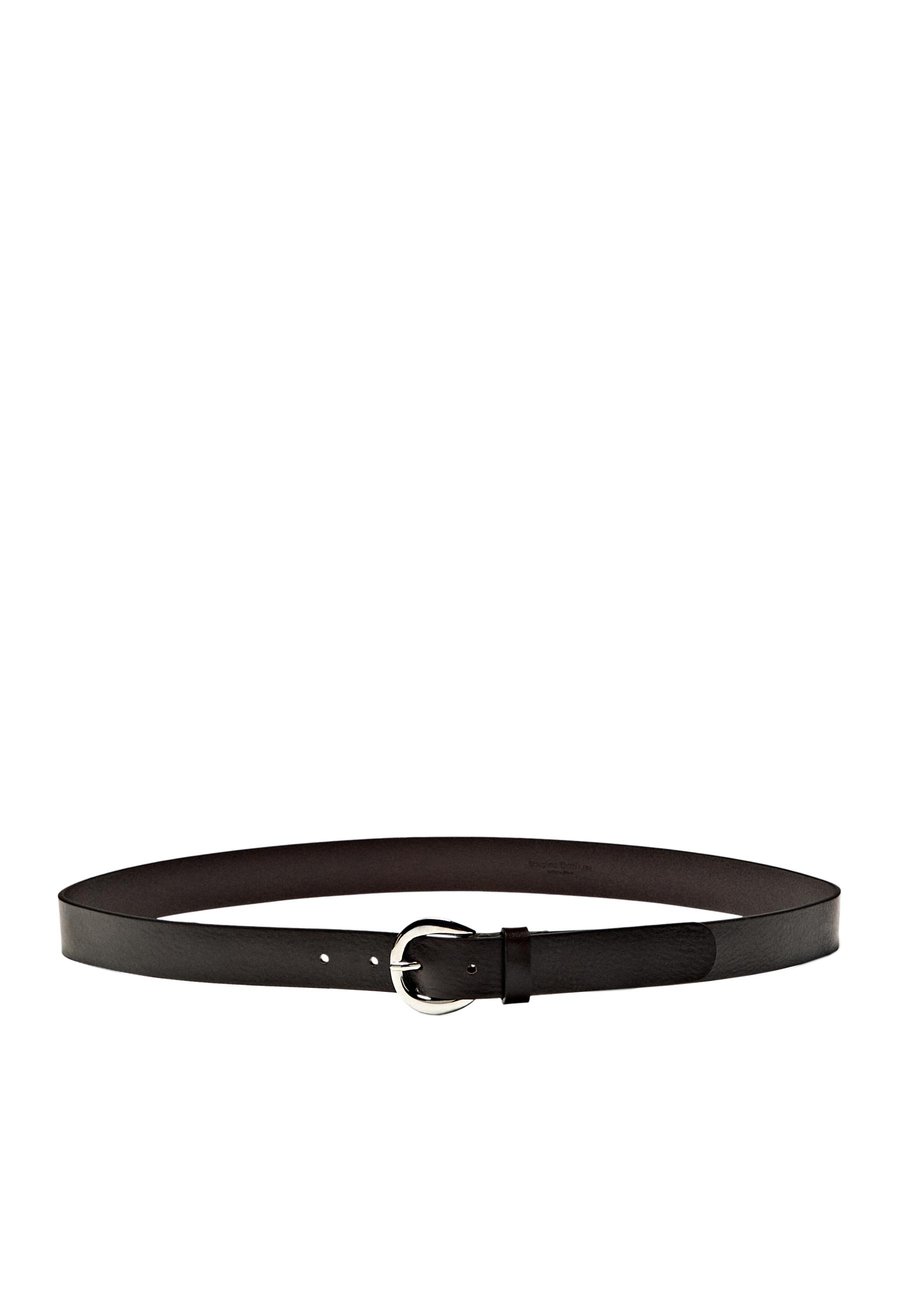 

Ремень Massimo Dutti WITH ROUND BUCKLE, Brown