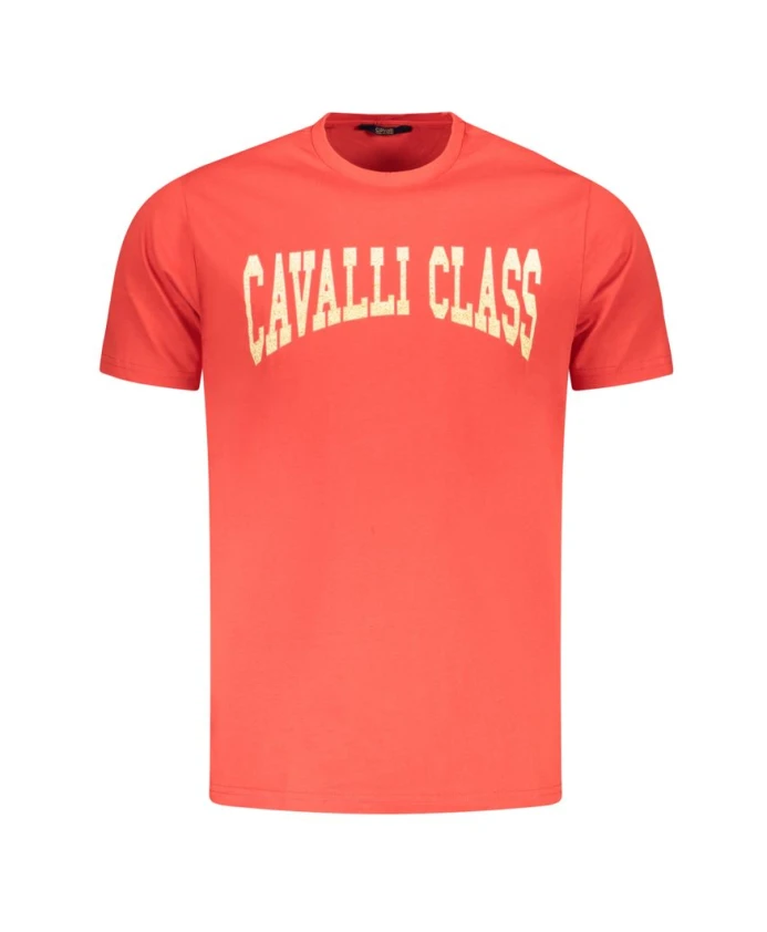 

Хлопковая футболка с логотипом Cavalli Class, оранжевый