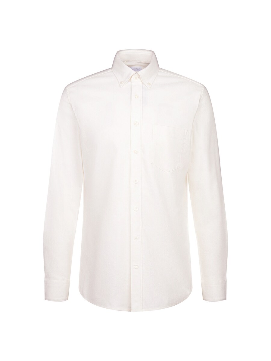 

Рубашка на пуговицах классического кроя SEIDENSTICKER, экрю