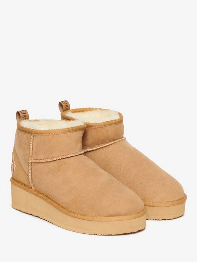 Замшевые ботинки sherpa flatform на плоской подошве Superdry, цвет Light Tan — фото 3
