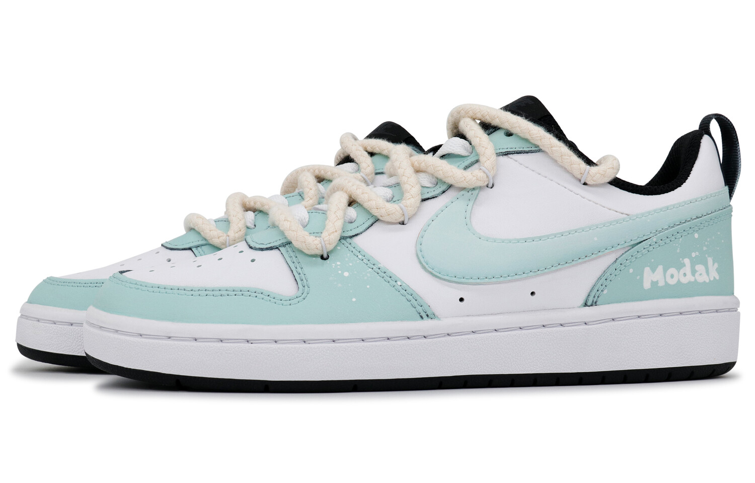 

Кроссовки Nike Court Borough Skateboarding Shoes Women's Low-top Green/White, цвет Campus snacks