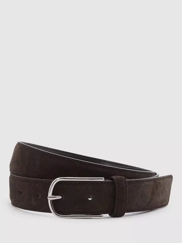 

Ремень Reiss Carrie Suede Jeans, цвет chocolate