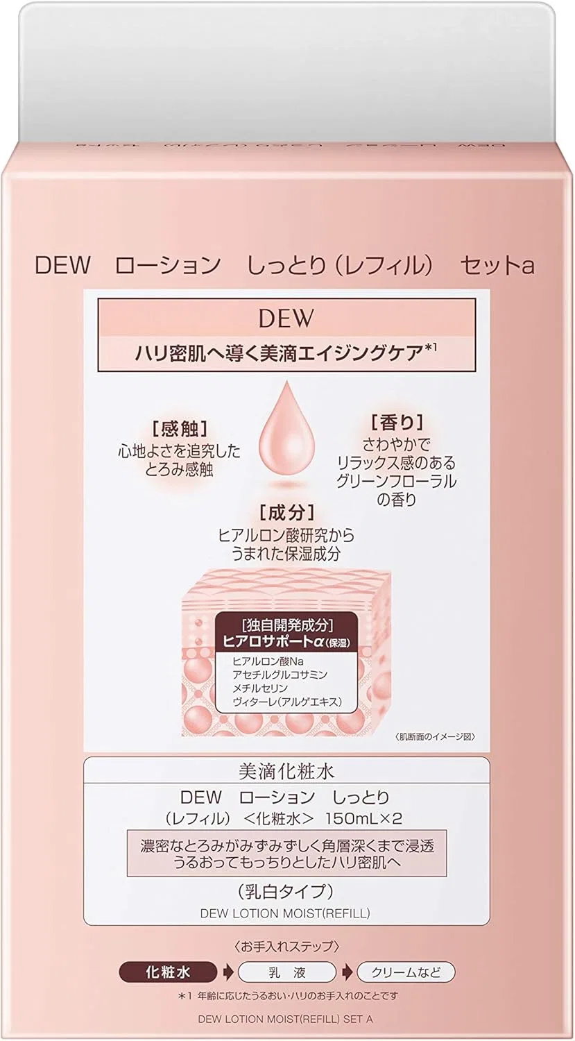 Набор Dew — Увлажняющий Lotion Moist Refill Set, 2 шт., 300 мл — фото 2