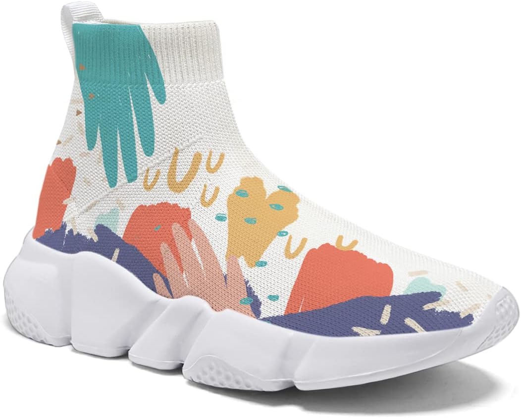 

Мужская модная обувь-граффити - кроссовки большого размера, абстрактные арт-носки для женщин Hetios, Abstract_art 03