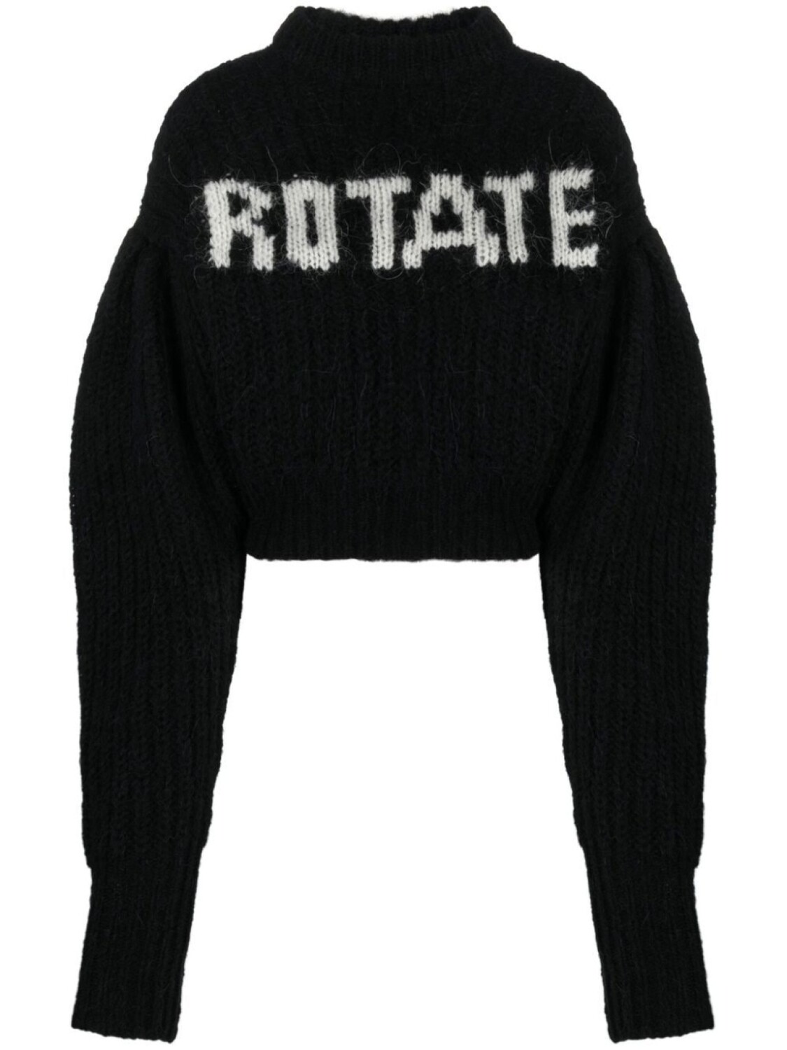

ROTATE джемпер с объемными рукавами и логотипом, черный