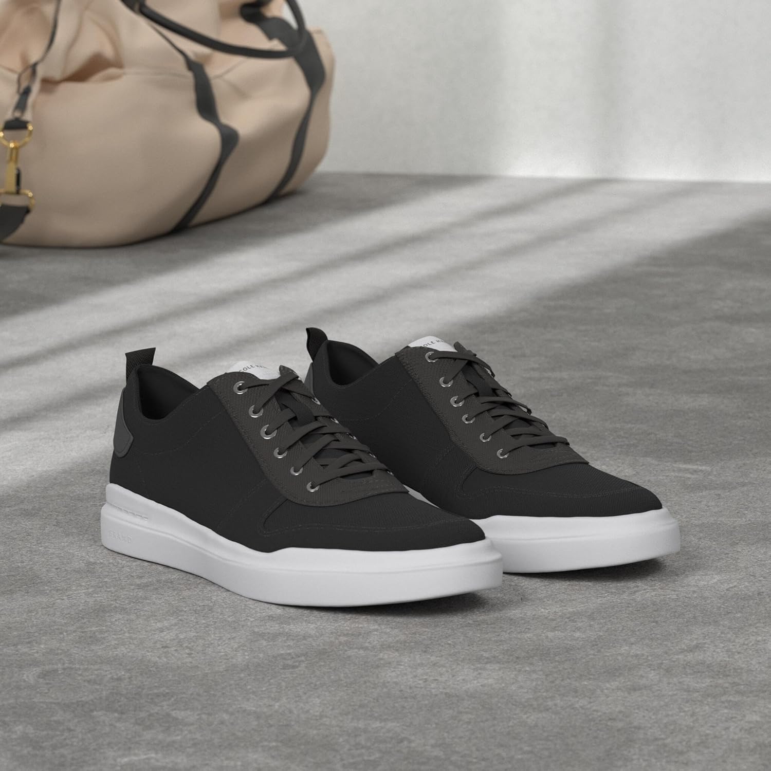 Мужские кроссовки Cole Haan Grandpro Rally Canvas Court, белый/черный — фото 2