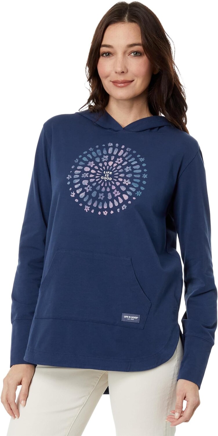 

Худи Life is Good Joy Explosion Crusher-Flex Hoodie Tunic, цвет Darkest Blue