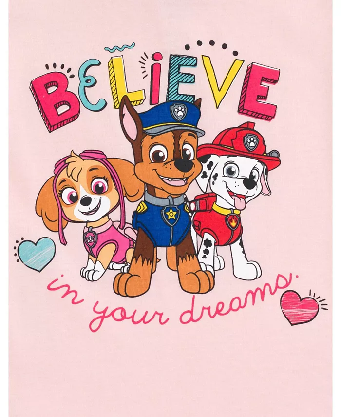 Детский комплект для девочки: топ, юбка и сумка (3 предмета) Paw Patrol, розовый — фото 2