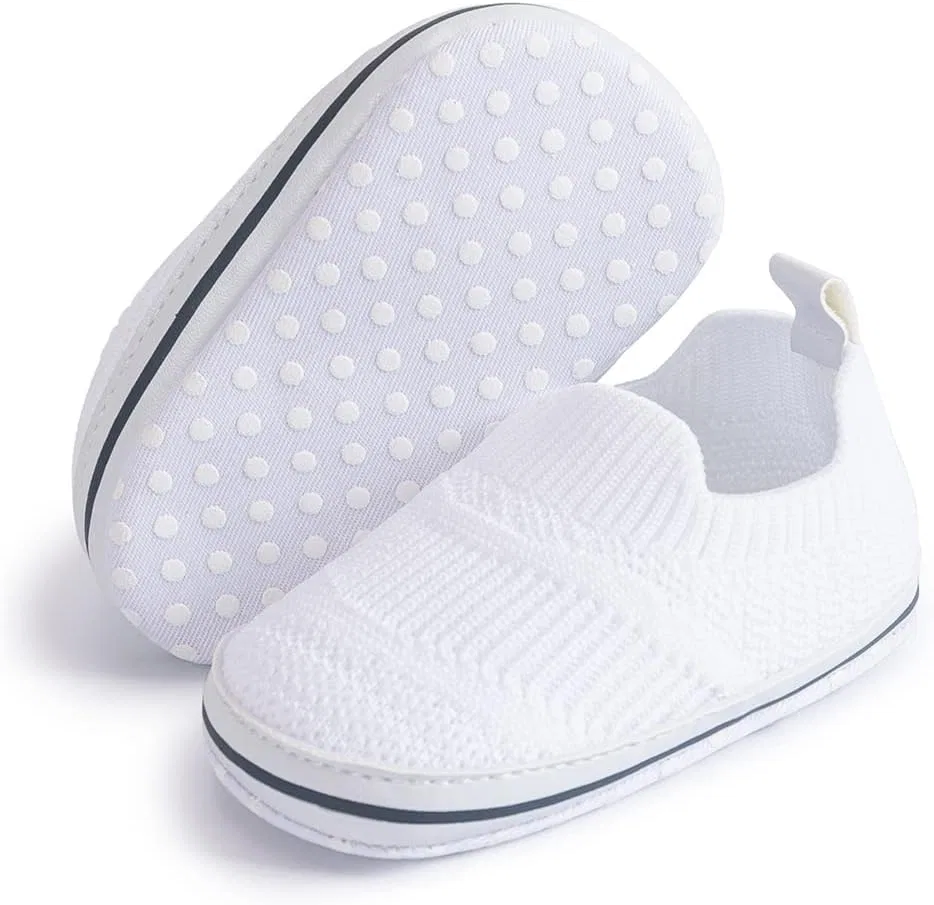 Кроссовки младенческие кожаные белые, E20/White Meckior
