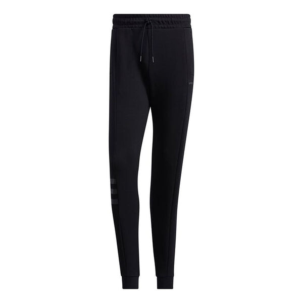 

Спортивные штаны adidas neo M Cs Dk Tp Casual Sports Bundle Feet Long Pants Black, черный