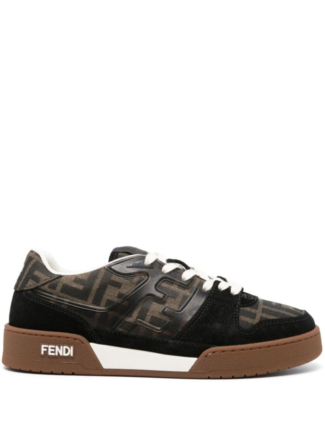 FENDI кроссовки с монограммой Zucca, черный